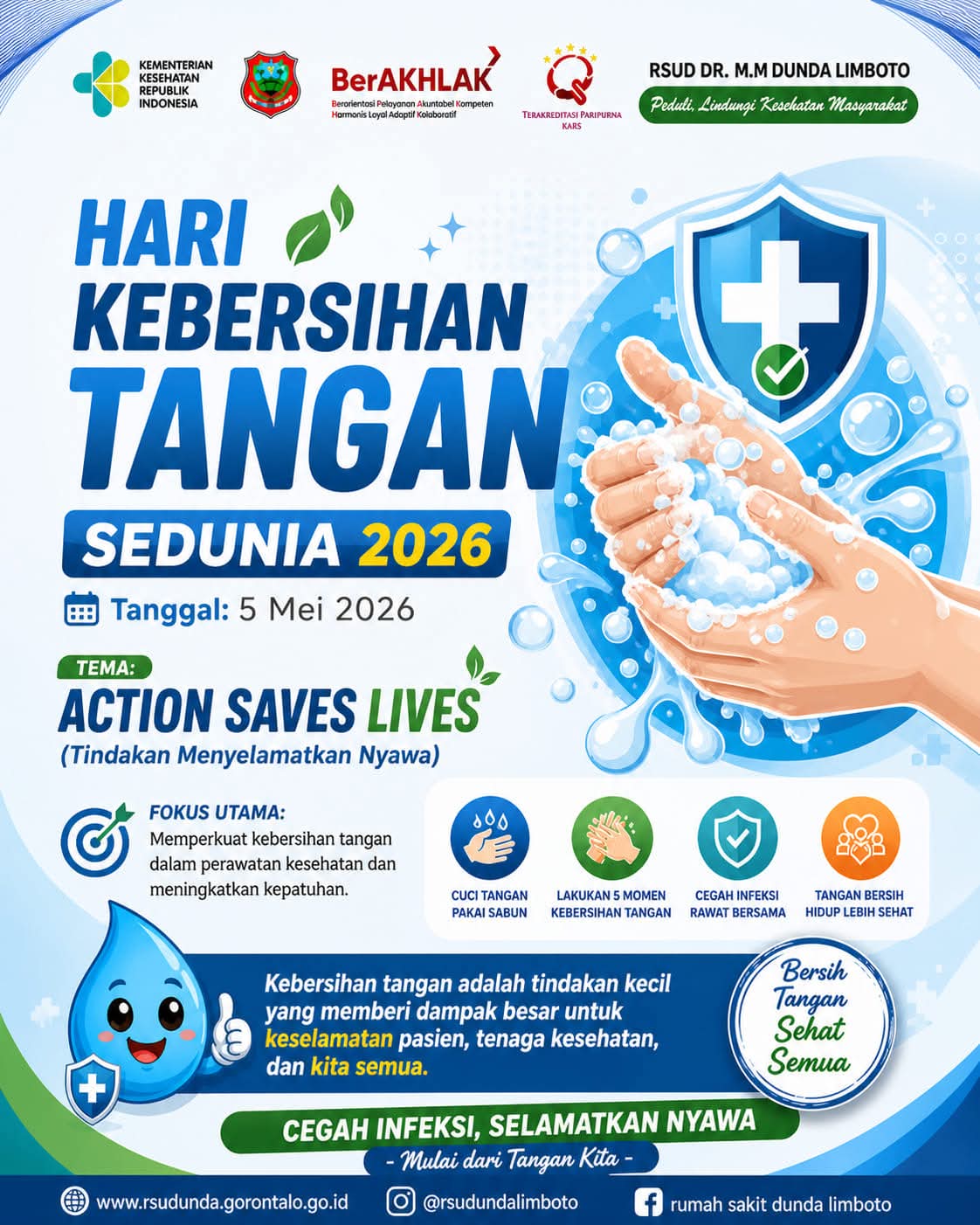 Selamat Hari Kebersihan Tangan Sedunia