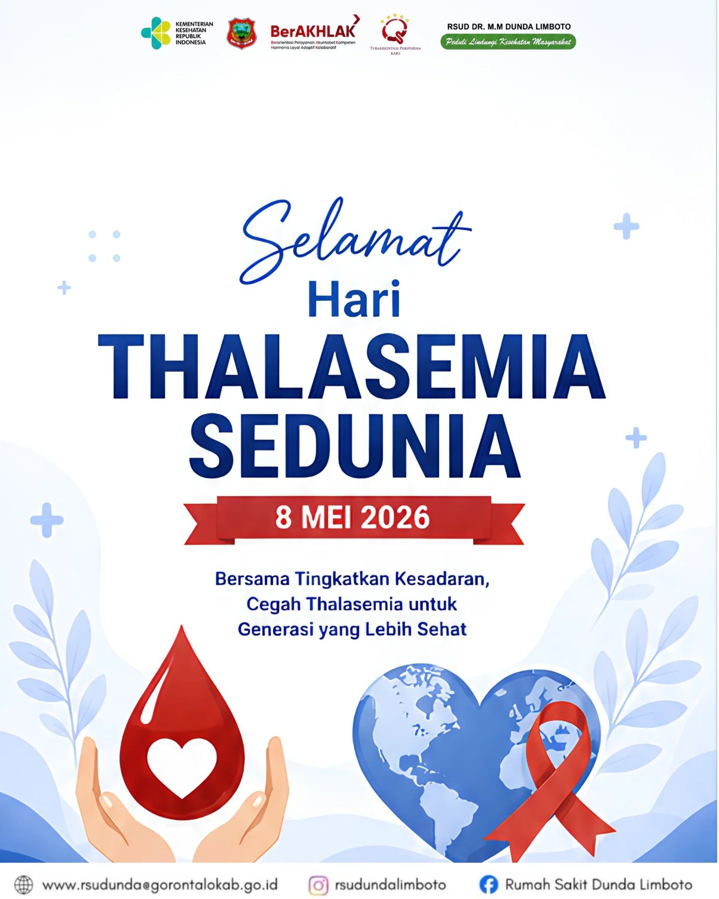 Selamat Memperingati Hari Thalasemia Sedunia 8 Mei 2026
