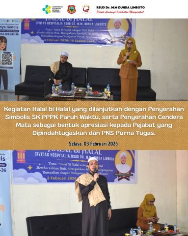 Halal bi Halal Civitas Hospitalia RSUD Dr. M.M. Dunda Limboto