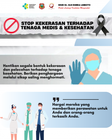 STOP KEKERASAN TERHADAP TENAGA MEDIS DAN KESEHATAN